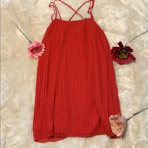 BCBG Coral Pleated Dress